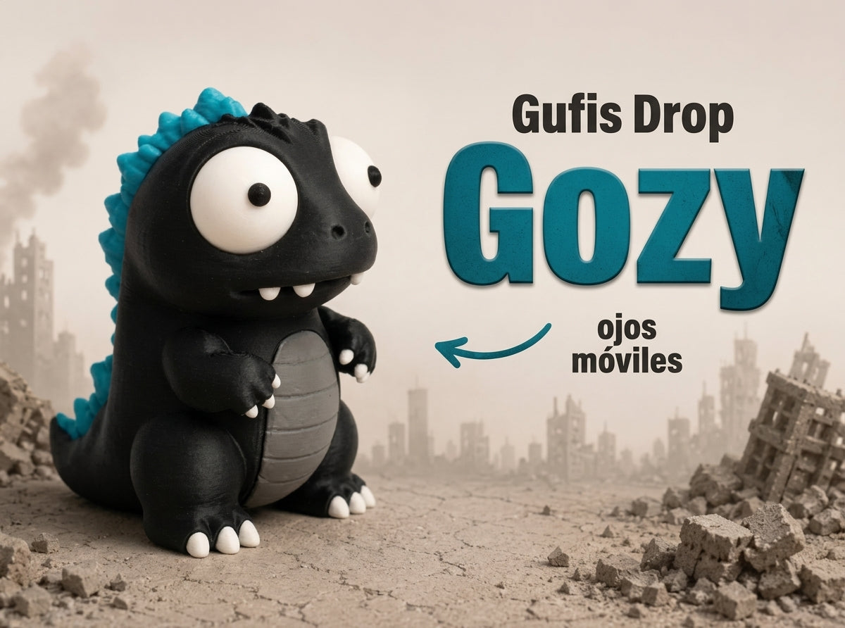 Gozy figura de colección Kaiju de 11 cm con ojos móviles