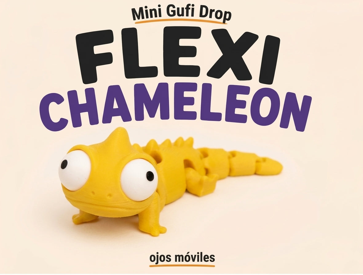 🦎 Mini Flexi Chameleon – El Compañero Camuflado